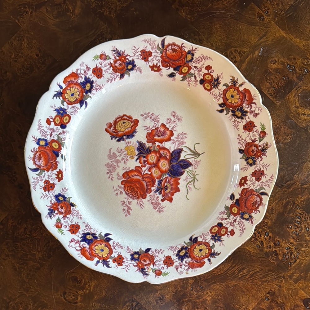 Floral Porcelain Serving Plate